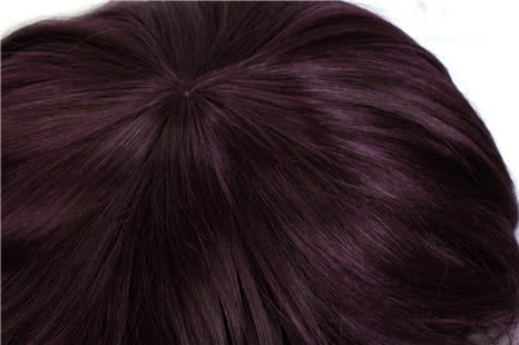 Fashion 25cm Short Black Mixed Wine Purple Noragami Yato Cartoon Roleplay Cosplay Wig