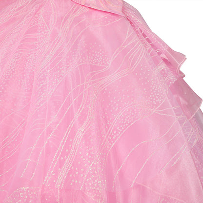 Wicked Part One Galinda Female Dress with Crown Cosplay Costumes