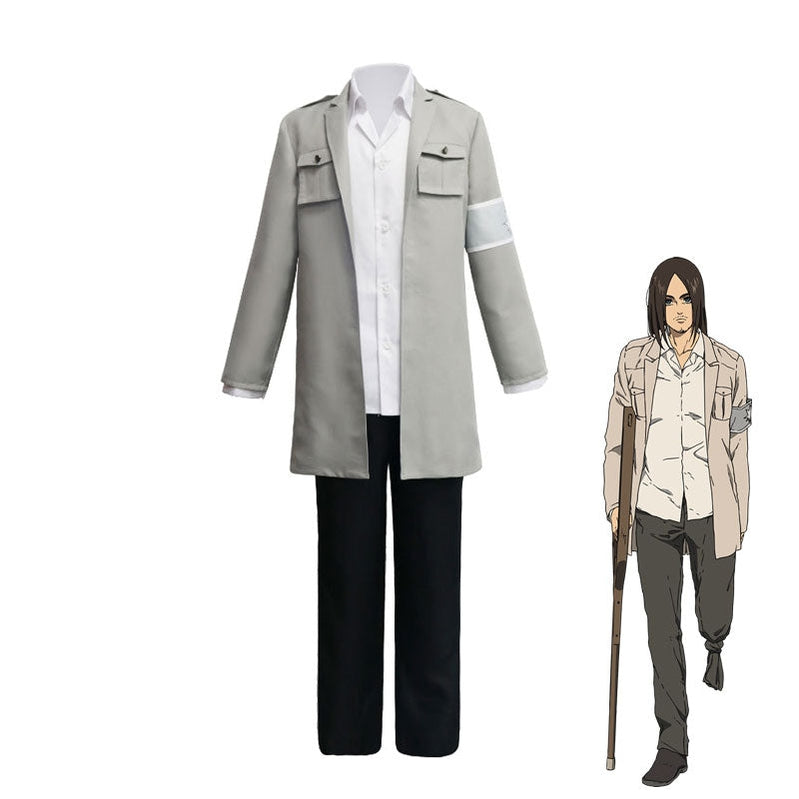 Attack on Titan 4 Season Eren Yaeger Uniform Set Cosplay Costumes