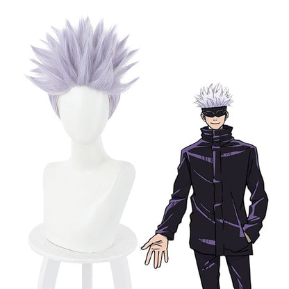 Jujutsu Kaisen Satoru Gojo Short Purple Cosplay Wigs