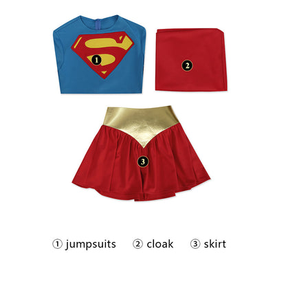 Supergirl Woman of Tomorrow Manga version Superman Cosplay Costumes