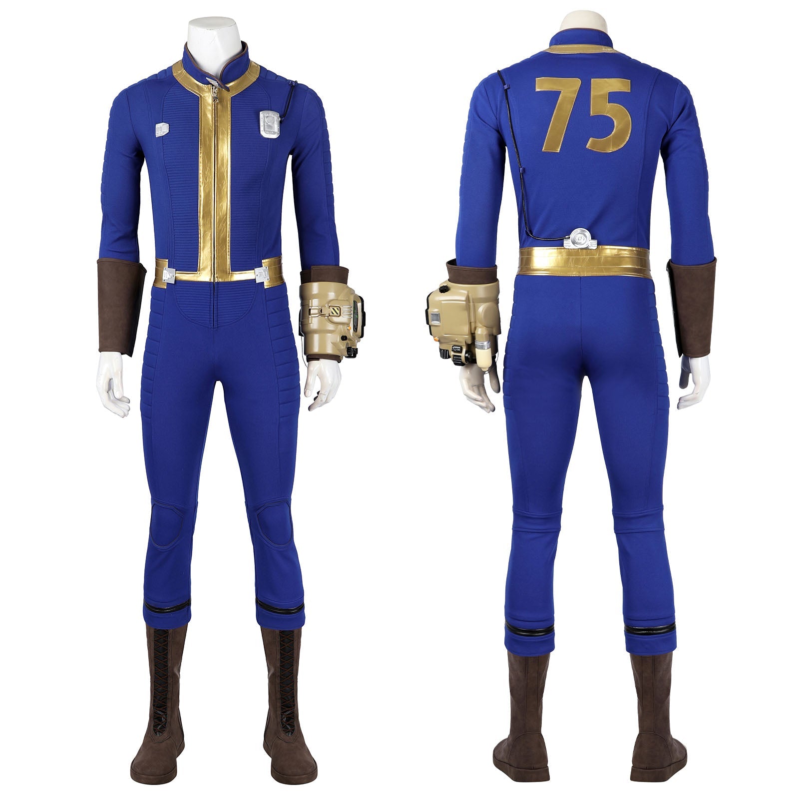 Fallout 4 Vault No. 75 Sheltersuit Male Full Set Cosplay Costumes