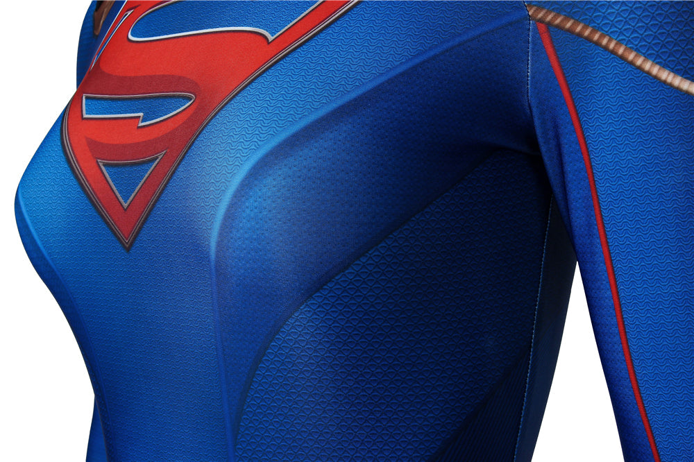 Supergirl Season 5 Kara Zor-el Zentai Jumpsuit Bodysuit Cosplay Costumes