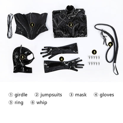 Batman Returns Cat Women Selina Kyle Jumpsuit Cosplay Costumes