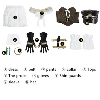 FINAL FANTASY XIV A Realm Reborn Ishgard Female Full Set Cosplay Costumes
