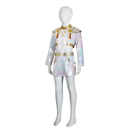 KPop Demon Hunters Rumi Zoey Mira Iridescent Leather Cosplay Costumes
