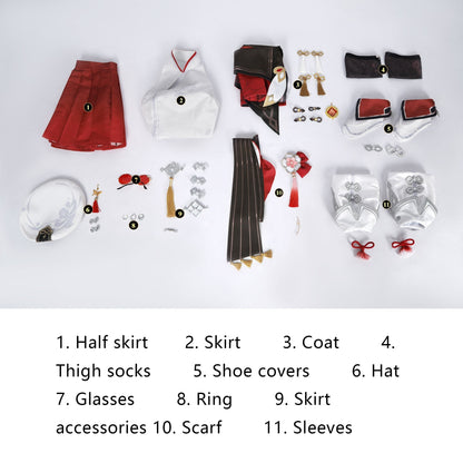 Game Genshin Impact Hu Tao Lantern Rite Suit Cosplay Costumes