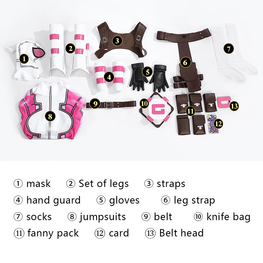 Fortnite Gwenpool Deadpool & Wolverine Female Suit Cosplay Costumes