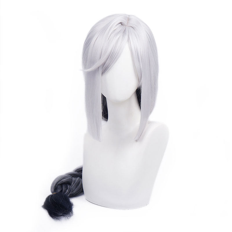 Genshin Impact Shenhe Long Grey Gradient Black Cosplay Wigs