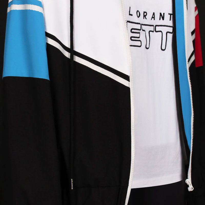 Game Valorant Jett White Black Coat Cosplay Costume