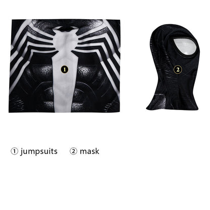 Spiderman 2 Venom Jumpsuit Cosplay Costumes