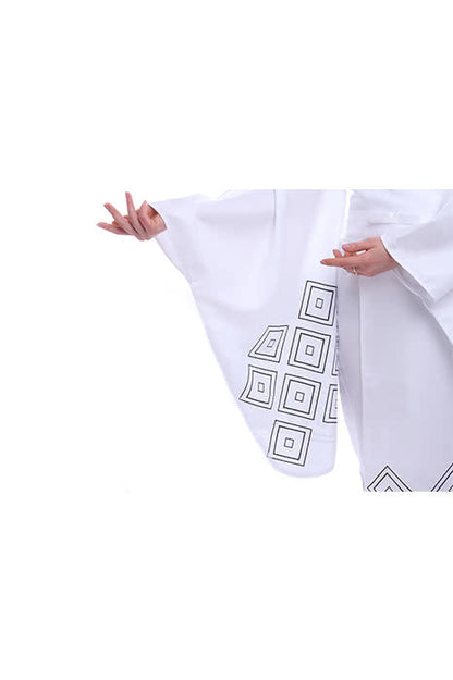 Nurarihyon no Mago Anime Cosplay Costumes White Printed Kimonos
