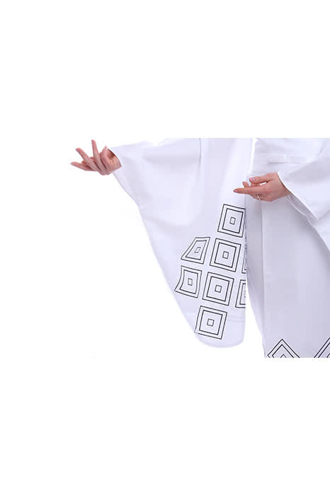 Nurarihyon no Mago Anime Cosplay Costumes White Printed Kimonos