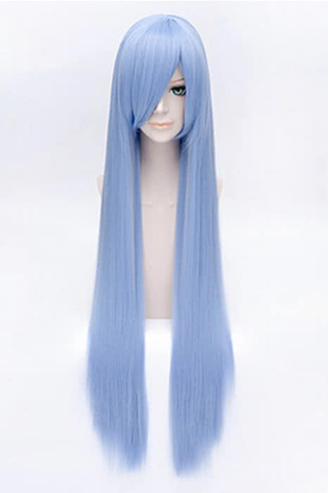 100cm Blue Straight Hitman Reborn Bluebell Cosplay Wig