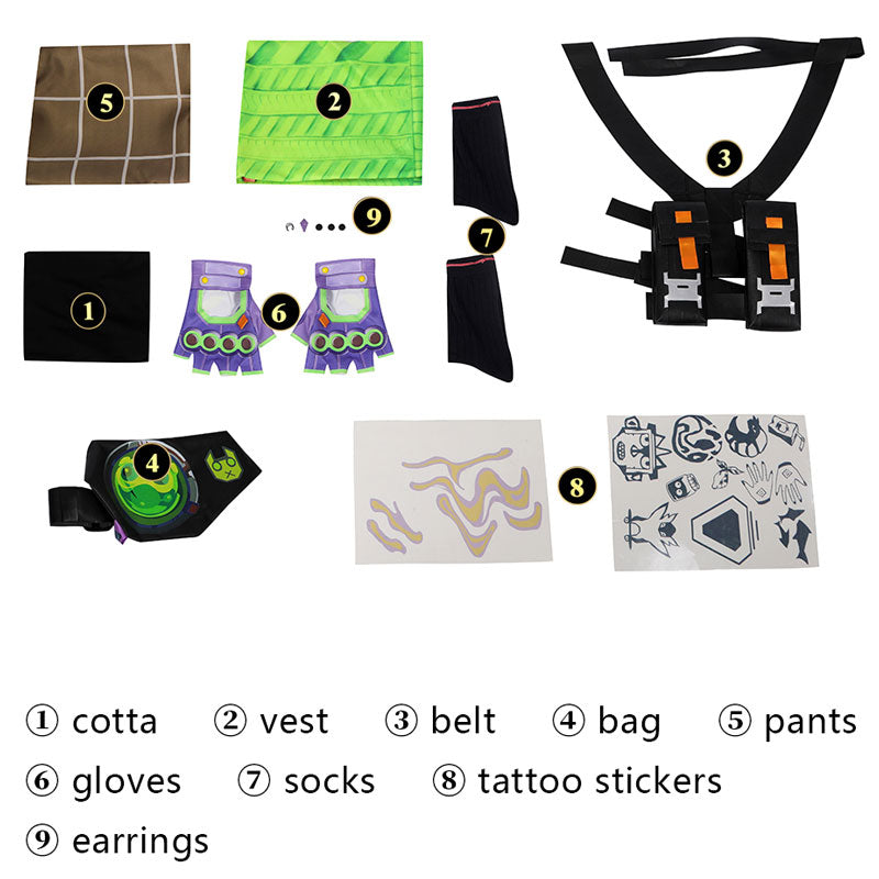 Valorant Gekko Agent Cosplay Costumes