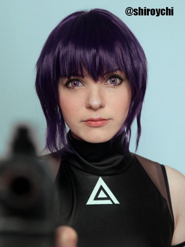 Ghost in the Shell SAC 2045 Kusanagi Motoko Short Purple Wigs