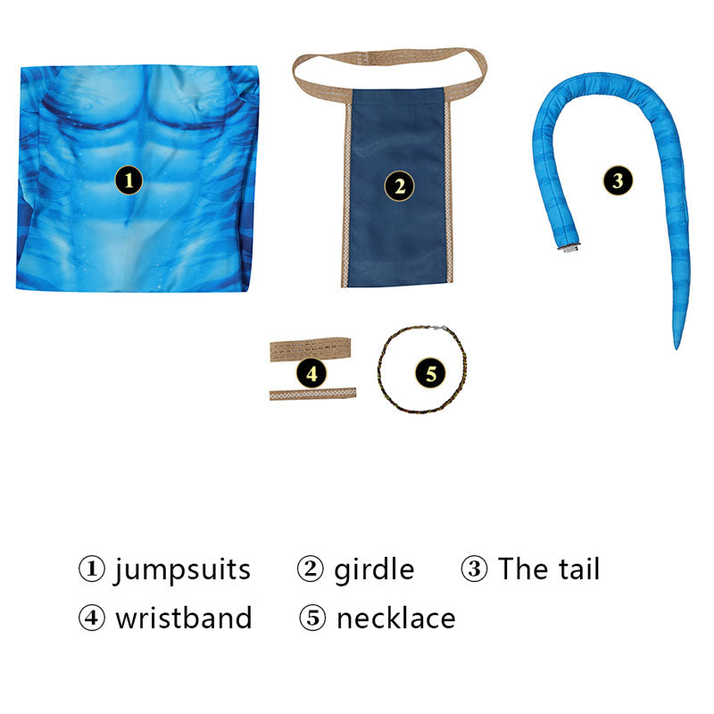 Avatar 2 The Way of Water Jake Sully Jumpsuit Cosplay Costumes