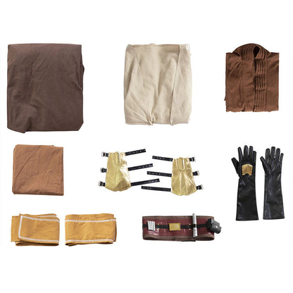 Star Wars: The Acolyte Sol Saddle Brown Cosplay Costumes