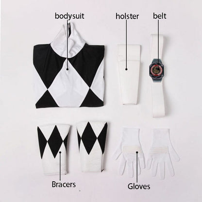 Mighty Morphin Power Rangers Zack Taylor Black Ranger Cosplay Costumes