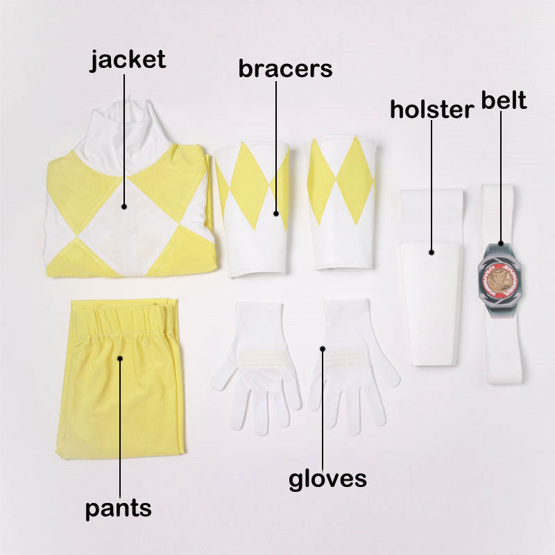 Mighty Morphin Power Rangers Trini Kwan Yellow Female Costumes