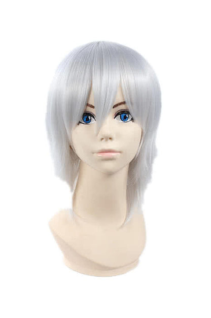 35cm Sliver White Hakuouki Hijikata Toshizo Cosplay Wig