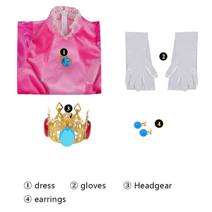 The Super Mario Bros. Movie 2023 Princess Peach Cosplay Costumes