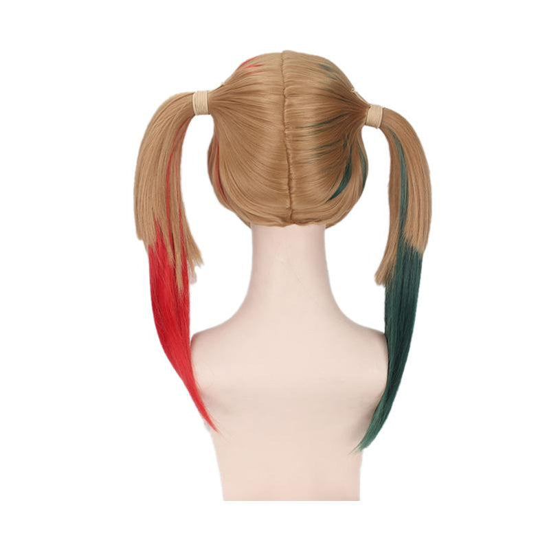 Suicide Squad Harley Quinn Long Red and Green Cosplay Wigs