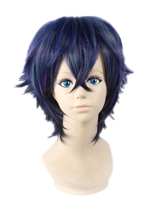 35cm Mixture Short Black Bullet Satomi Rentaro Cosplay Wig
