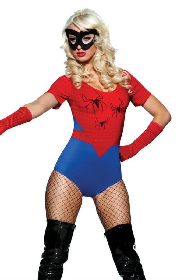 Sexy Superhero Spider Girl Halloween Costume for Women