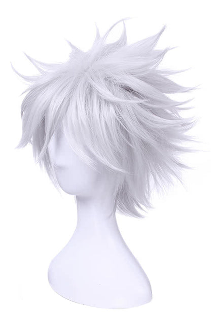 35cm Silver Gray Short Gintama Sakata Gintoki Cosplay Wig
