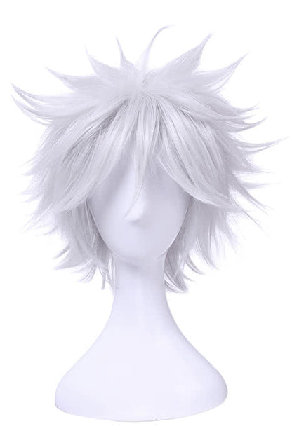 35cm Silver Gray Short Gintama Sakata Gintoki Cosplay Wig