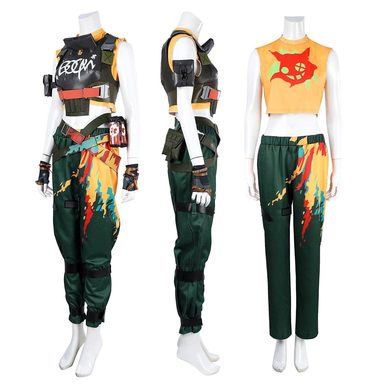 Valorant Raze Female Full Set Outfit Top Cosplay Costumes