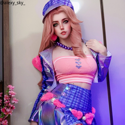 LOL Heartache & Heartthrob Caitlyn Cosplay Costume Halloween Costume