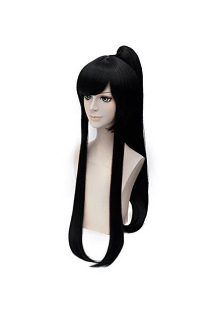 100cm Black Straight D.Gray-man Yu Kanda Cosplay Wig