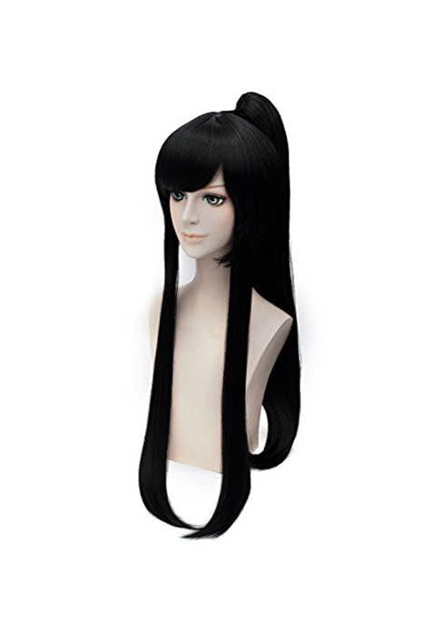 100cm Black Straight D.Gray-man Yu Kanda Cosplay Wig