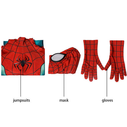 PS5 Spider-Man Miles Morales Kids Jumpsuit Cosplay Costumes