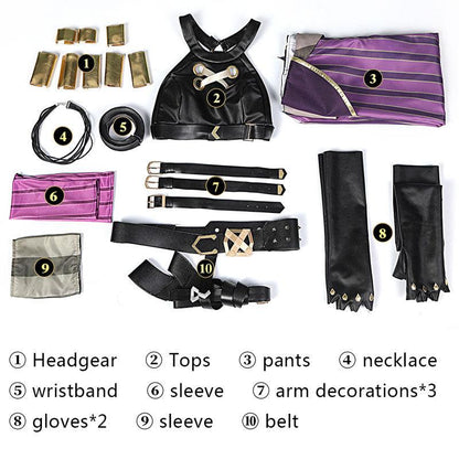 Game LOL Arcane Jinx Full Set  Top Level Cosplay Costumes