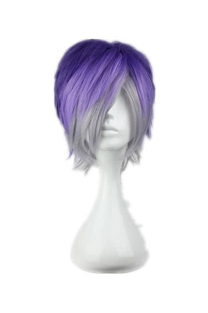 32cm Short Purple Gradient Diabolik Lovers Sakamaki Kanato Cosplay Wig