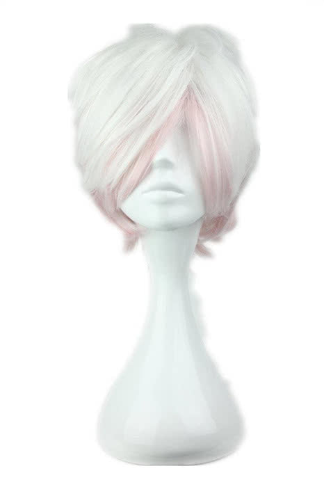 32cm Short Gradient White Diabolik Lovers Subaru Sakamaki Cosplay Wig