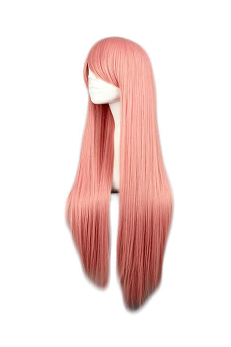 80cm Straight Pink Pandora Hearts Charlotte Baskabiru Cosplay Wig