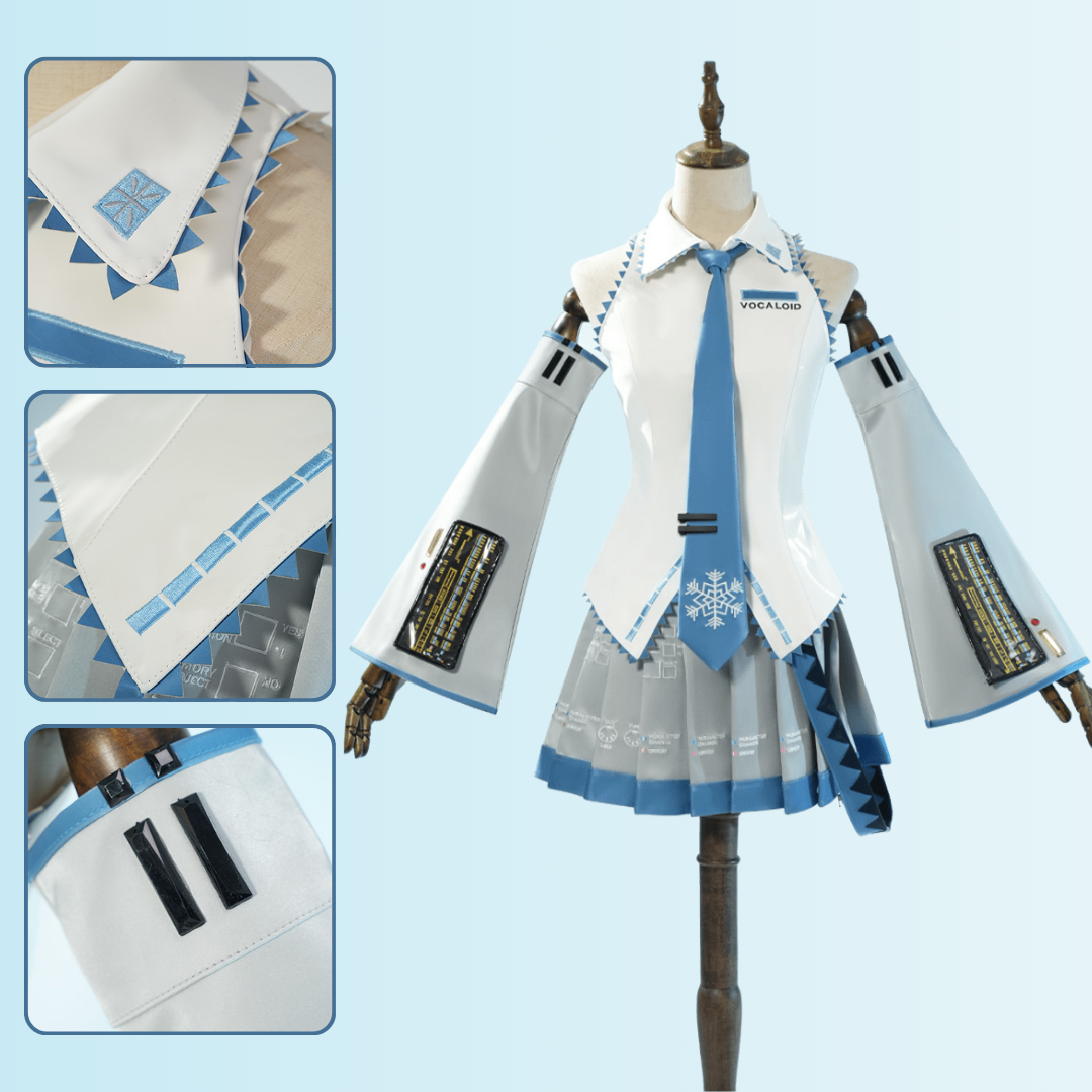 omgcos Snow Virtual Singer Winter Cosplay Costume