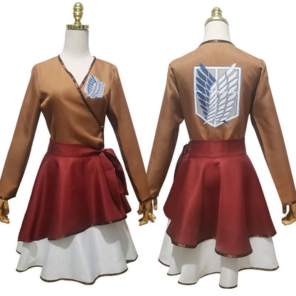 Attack on Titan Levi Ackerman Survey Corps Lolita Kimono Cosplay Costumes