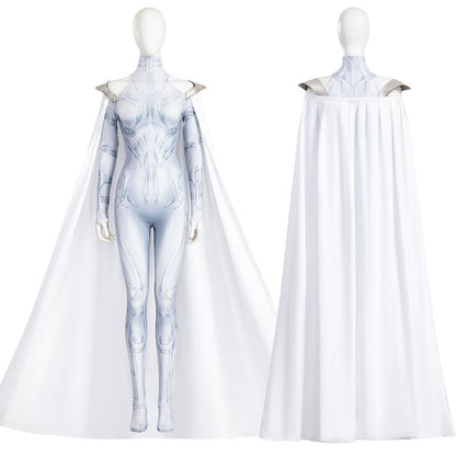 What If Season 2 Hela White Jumpsuit Cosplay Costumes