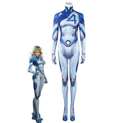 Marvel Rivals Invisible Woman Jumpsuit Cosplay Costumes