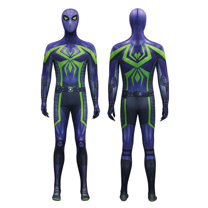 Spider-Man 2 Miles Morales Purple Reign Jumpsuit Cosplay Costumes