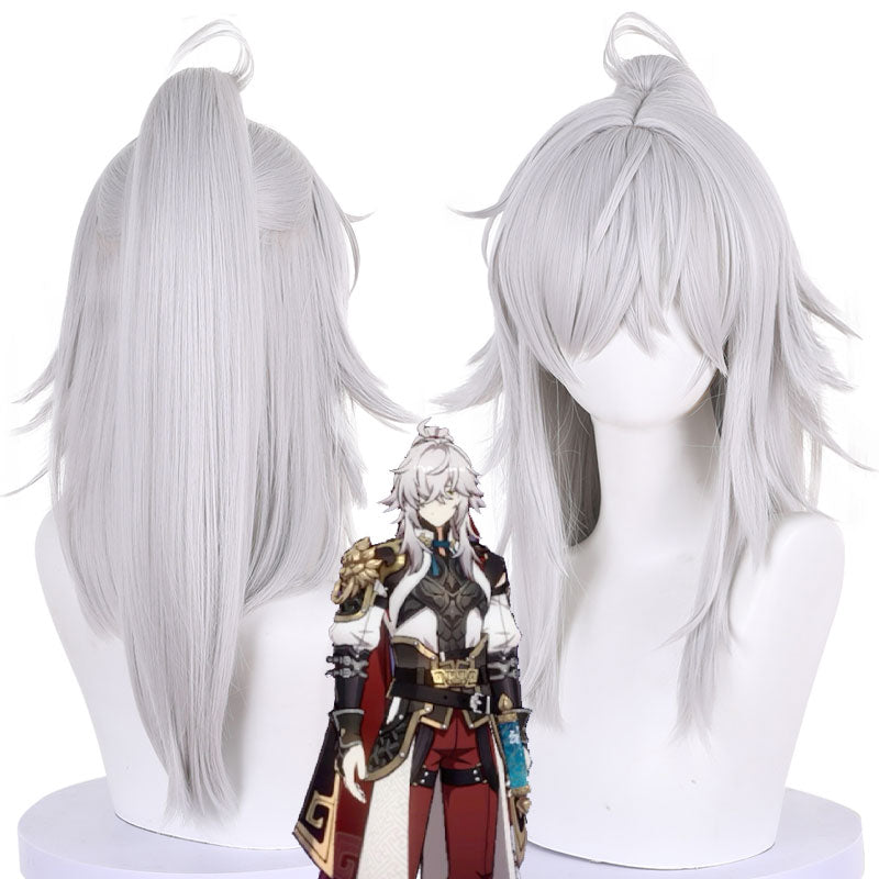 Honkai: Star Rail Jing Yuan Ponytail Cosplay Wigs