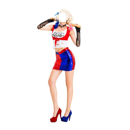 Suicide Squad Harley Quinn T shirt Cosplay Costumes
