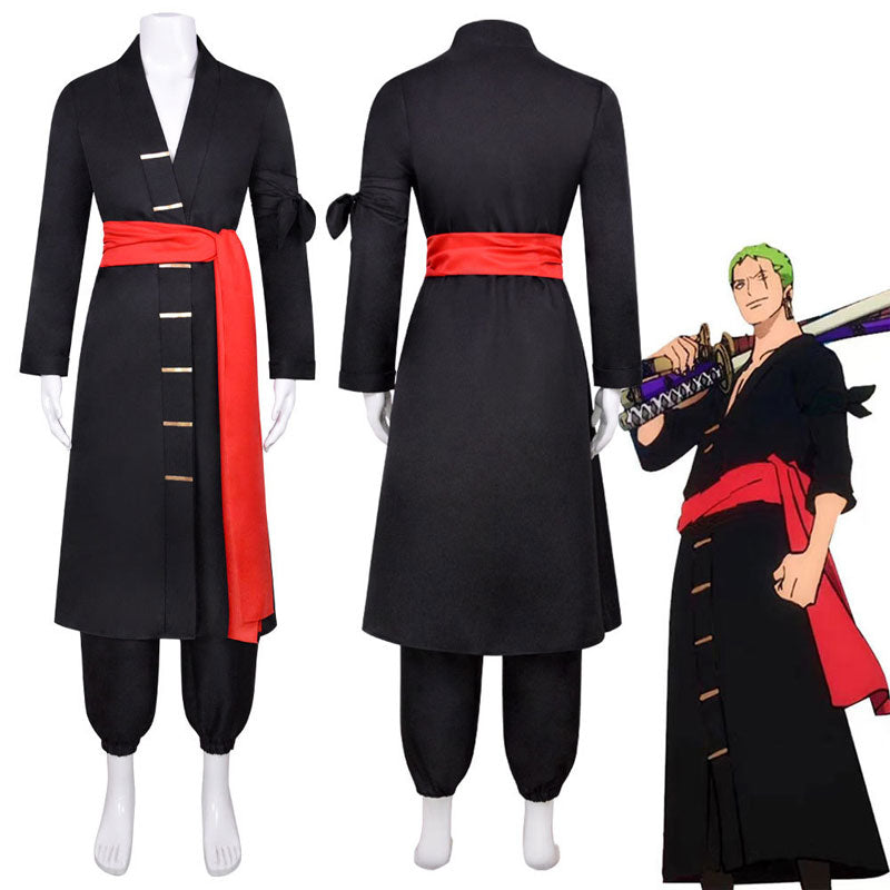 One Piece Wano Country Roronoa Zoro Cosplay Costumes