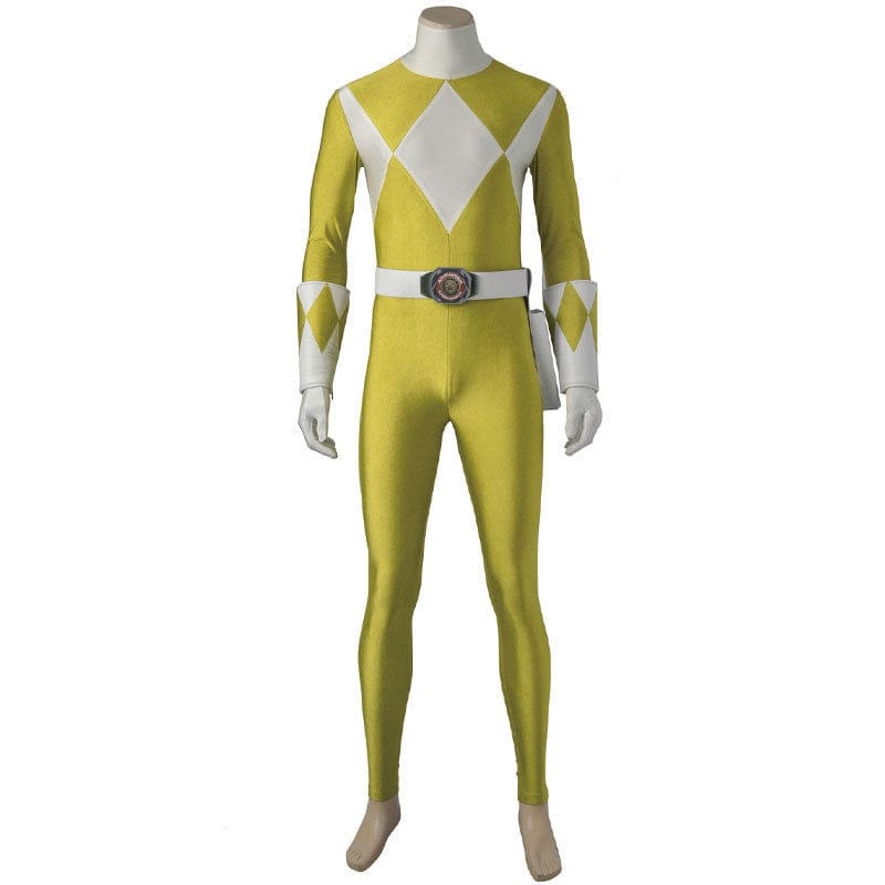 Mighty Morphin Power Rangers Trini Kwan Yellow Ranger Male Cosplay Costumes