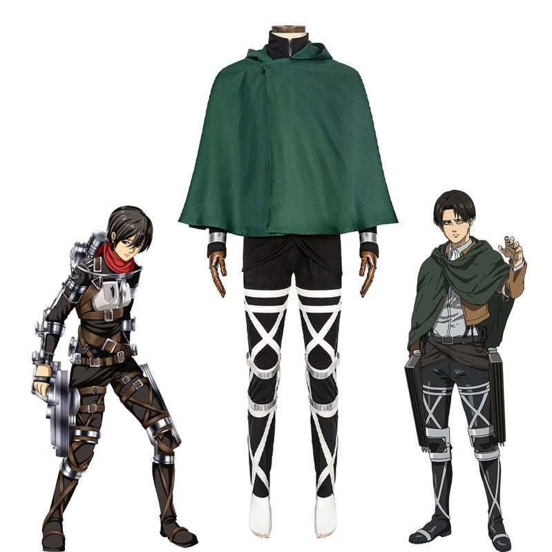 Attack on Titan: The Final Season 4 Levi Ackerman Uniform Set Cosplay Costumes